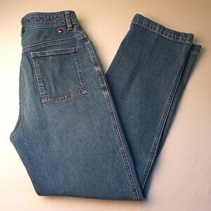 Tommy Hilfiger Denim Jeans Size 8 Mid Rise Straight Leg Medium Wash